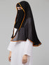 Nazneen Butterfly Arabian hijab With nose piece with Orange Satin tape