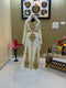 Sale!! Off-White Dubai Moroccan Beaded Kaftan Arabian Plus Size Party Fancy African Clothing Crystal Work Wedding Dress