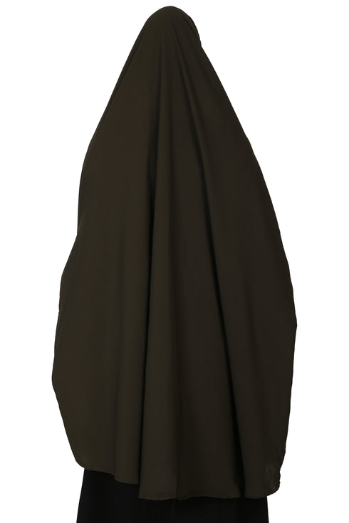 Nazneen stretchable Jeresy smoking at sleeve Jilbab cum prayer khimar Hijab
