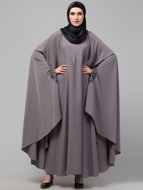 Nazneen Light purple Colour Embroidered Iran Kaftan