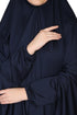 Nazneen stretchable Jeresy elastic at wrist with sleeve Jilbab cum prayer khimar Hijab