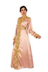Elegant Dusty Rose Georgette Zari Work Kaftan for Women