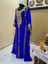 Royal Blue Morroccan Embroidered Islamic Kaftan