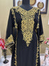 Black Aari & Stone Gold Work stitched Georgette Designed Kaftan Party Wear