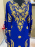 Sale Royal Blue Moroccan Dubai Maroon Kaftan Abaya Evening Islamic Abaya Caftan Aari Stone Work Dress