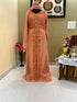 Peach Party Wear Kaftan for Women