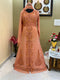 Peach Party Wear Kaftan for Women