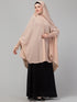 Nazneen Skin stretchable smoking at wrist knee length Jilbab cum prayer khimar Hijab