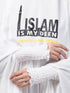 nazneen islamic calligraphy khimar hijab - white
