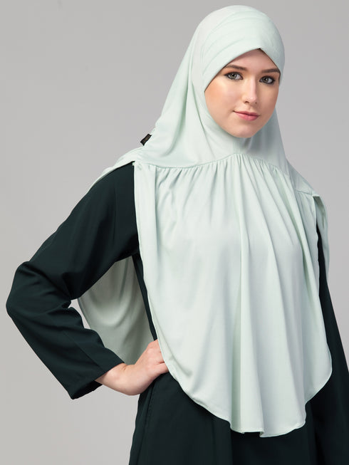 ready-to-wear gathered prayer hijab by janab-e-aala
