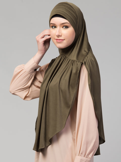 Nazneen gathered Instant Ready to Wear Prayer Hijab