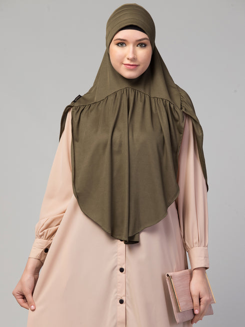 Nazneen gathered Instant Ready to Wear Prayer Hijab