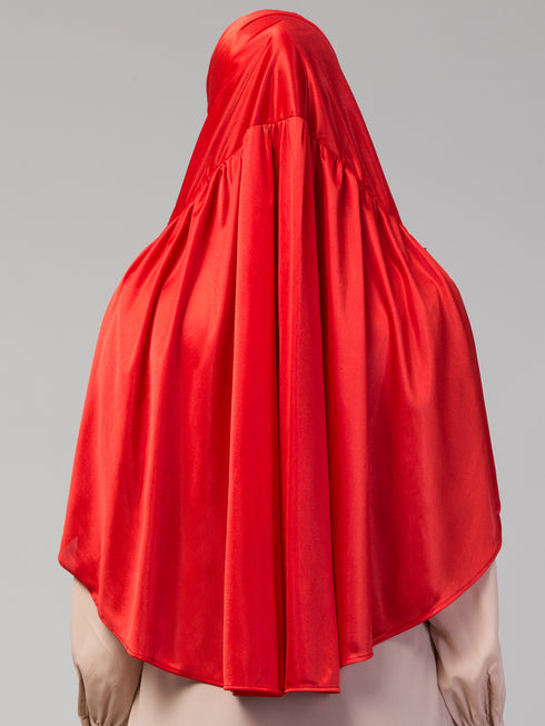 janab e aala ready-to-wear prayer hijab – red