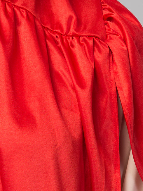 janab e aala ready-to-wear prayer hijab – red