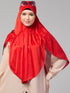janab e aala ready-to-wear prayer hijab – red