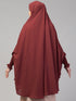 janab e aala raspberry stretchable nida jilbab