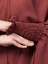 janab e aala raspberry stretchable nida jilbab