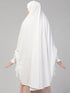 white polyester plain hijab