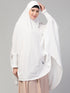 white polyester plain hijab