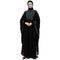 Black Nida Plain Embellished Kaftan Pochampally