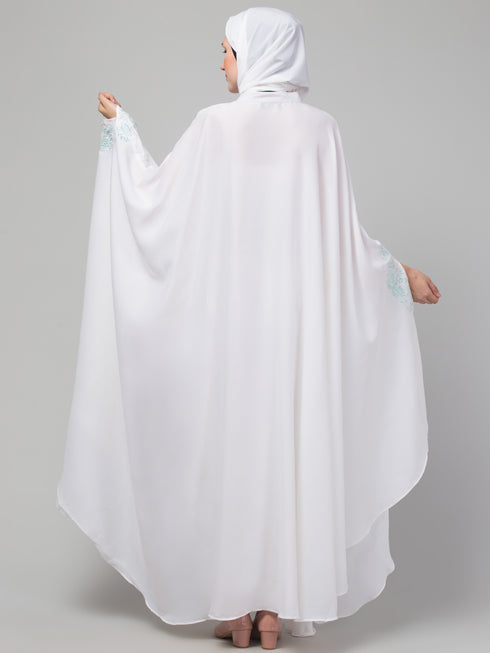 Nazneen embroidered Irani Kaftan with thread embroidered