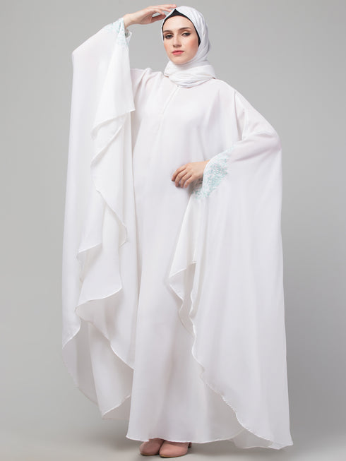 Nazneen embroidered Irani Kaftan with thread embroidered