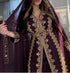 Wine Georgette Kaftan for Brides