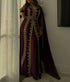 Wine Georgette Kaftan for Brides