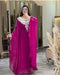 Hot Pink Georgette Zari Work Kaftan