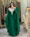 Green Georgette Embroidered Party Wear Kaftan