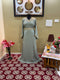 Grey Handcrafted Zari work Stitched Georgette Kaftan Party Wedding Dresses