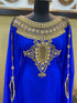 Royal Blue Georgette Zari Work Kaftan