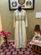 Gold Handcrafted Zari work Stitched Georgette Kaftan Party Wedding Dresses