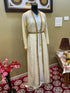 Gold Handcrafted Zari work Stitched Georgette Kaftan Party Wedding Dresses