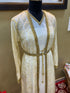 Gold Handcrafted Zari work Stitched Georgette Kaftan Party Wedding Dresses