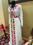White Handcrafted Zari work Stitched Georgette Kaftan Party Wedding Dresses