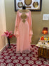Peach Georgette Zari Work Kaftan