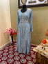 Grey Georgette Zari Work Kaftan