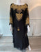 Black Handcrafted Zari Stone Bedded work Stitched Kaftan Party Wedding Dresses