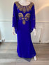Royal Blue Handcrafted Zari Stone work Stitched Kaftan Party Wedding Dresses