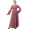 Umbrella Abaya With Bell Sleeves- Puce Pink