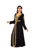 Black Georgette Zari Embroidered Kaftan for Festive Wear