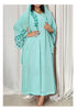 Sea Green Georgette Aari Work Kaftan