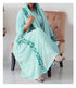 Sea Green Georgette Aari Work Kaftan
