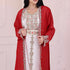 Maroon Embroidered Stone work Stitched 2 Pic Dress Georgette Kaftan Party Wear Wedding Dresses