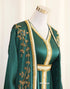 Green and White Wedding Kaftan for Women