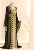 Luxe Black Georgette Zari Work Kaftan for Women