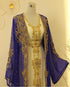Blue and Warm White Reception Kaftan for Women