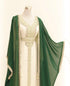 Green Georgette Embroidered Kaftan Gown