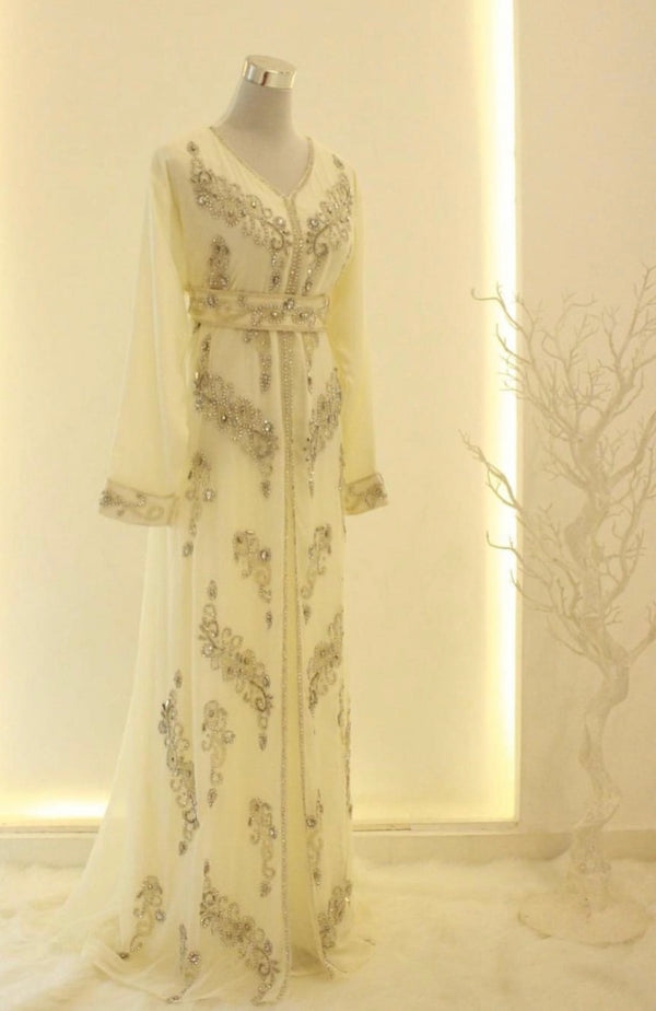 White Kaftan Wedding Kaftan for Women